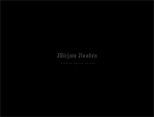 Tablet Screenshot of mirjamrouden.com